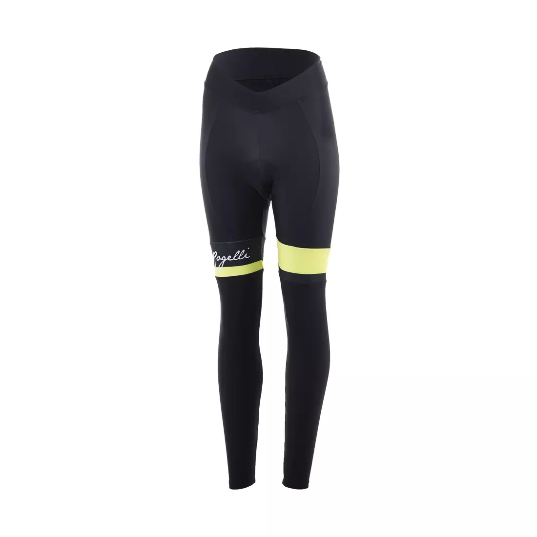 ROGELLI dámske zimné cyklistické nohavice SELECT black/yellow