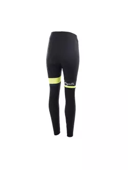 ROGELLI dámske zimné cyklistické nohavice SELECT black/yellow