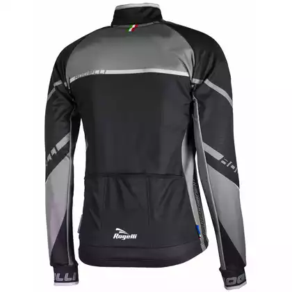 ROGELLI pánska cyklistická bunda, softshell ANDRANO 2.0, čierno -sivá 
