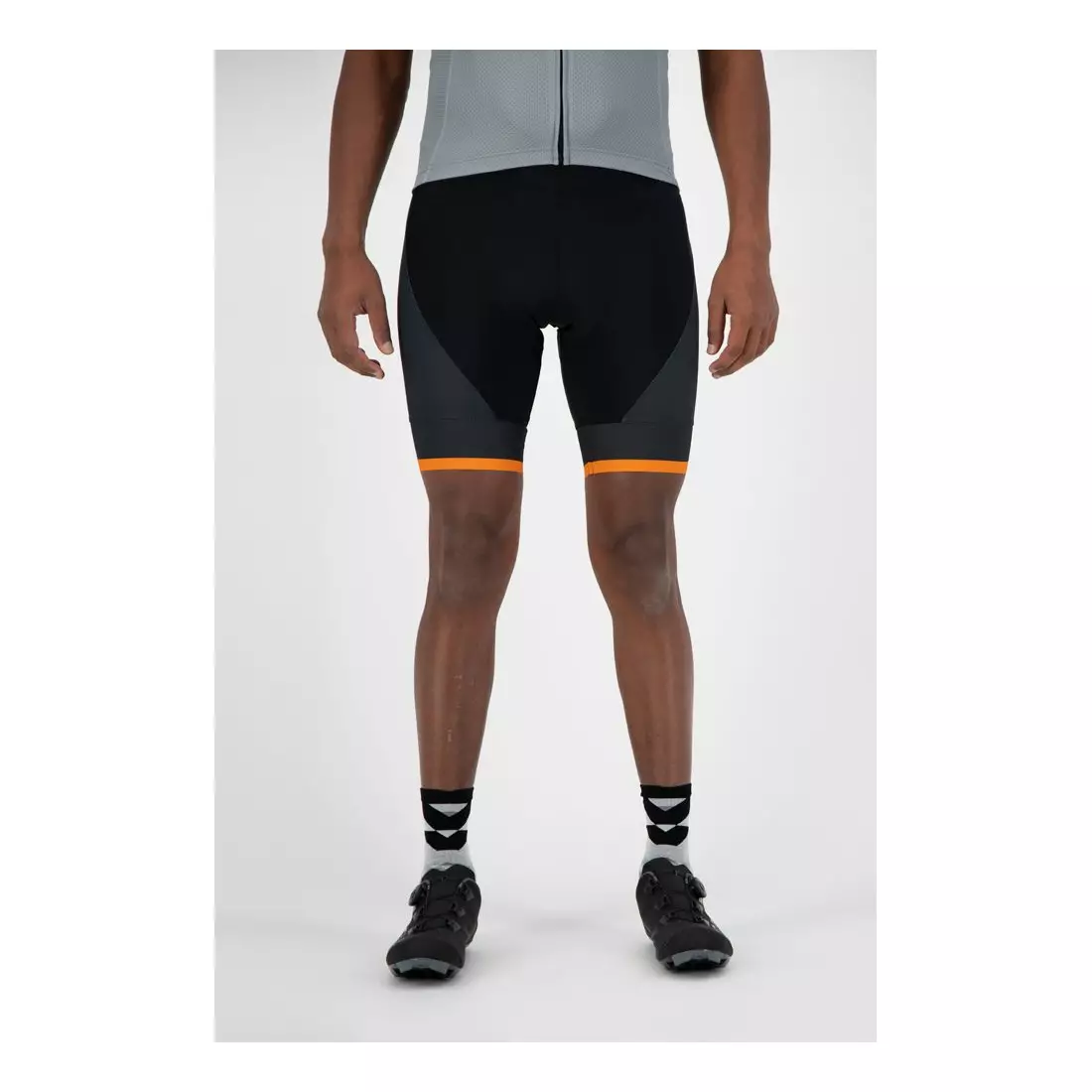 ROGELLI pánske cyklistické kraťasy so trakmi FUSE black/orange