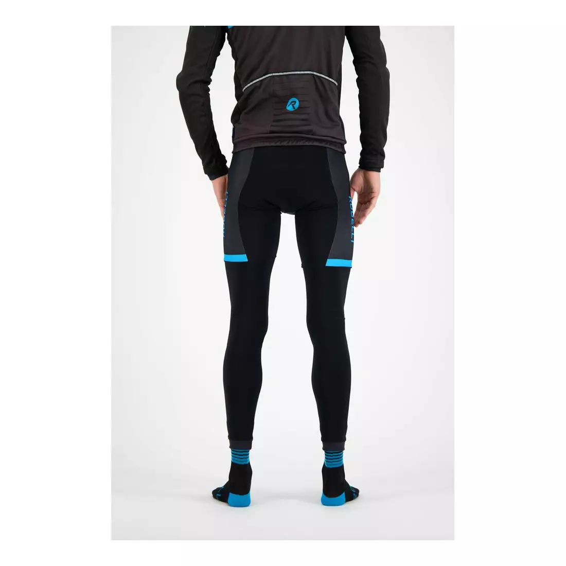 ROGELLI pánske cyklistické nohavice so šľapkami FUSE black/blue