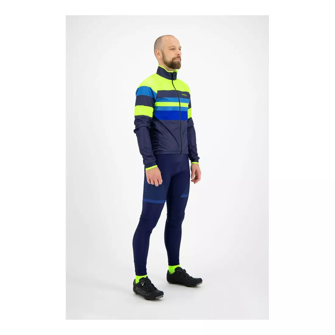 ROGELLI pánske cyklistické nohavice so šľapkami FUSE blue