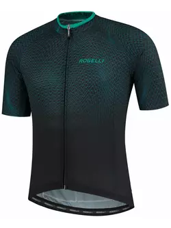 ROGELLI pánske tričko na bicykel WEAVE black/green 001.331