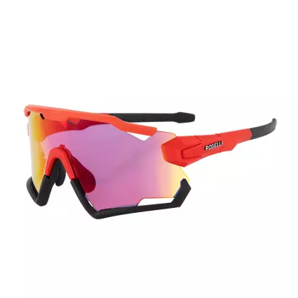 ROGELLI športové okuliare s vymeniteľnými sklami SWITCH červená