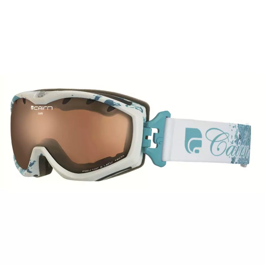 CAIRN Lyžiarske / snowboardové okuliare JAM Photochromic 2509, white, 5805732509