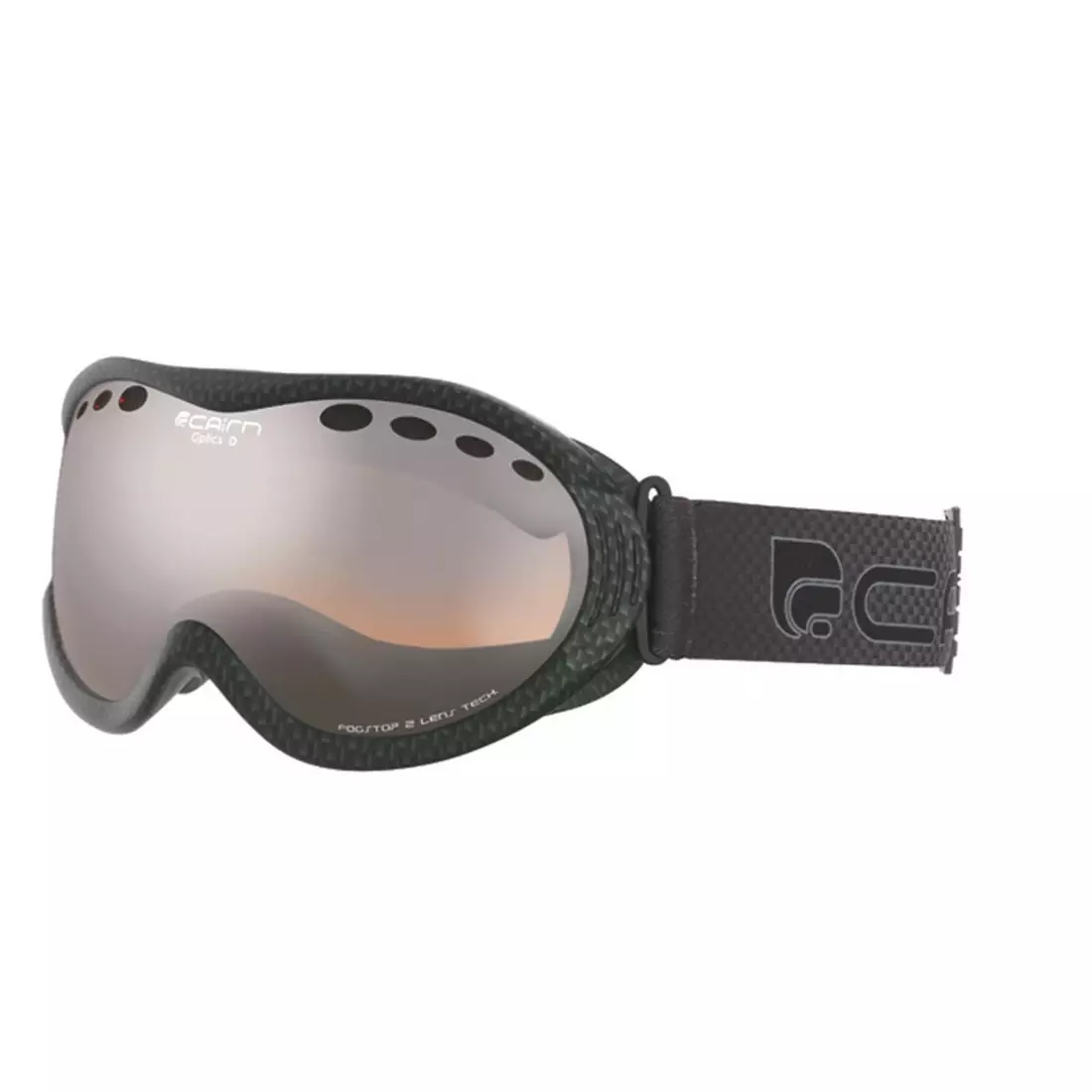 CAIRN Lyžiarske / snowboardové okuliare OPTICS D OTG 892, Mat carbon, 580041892