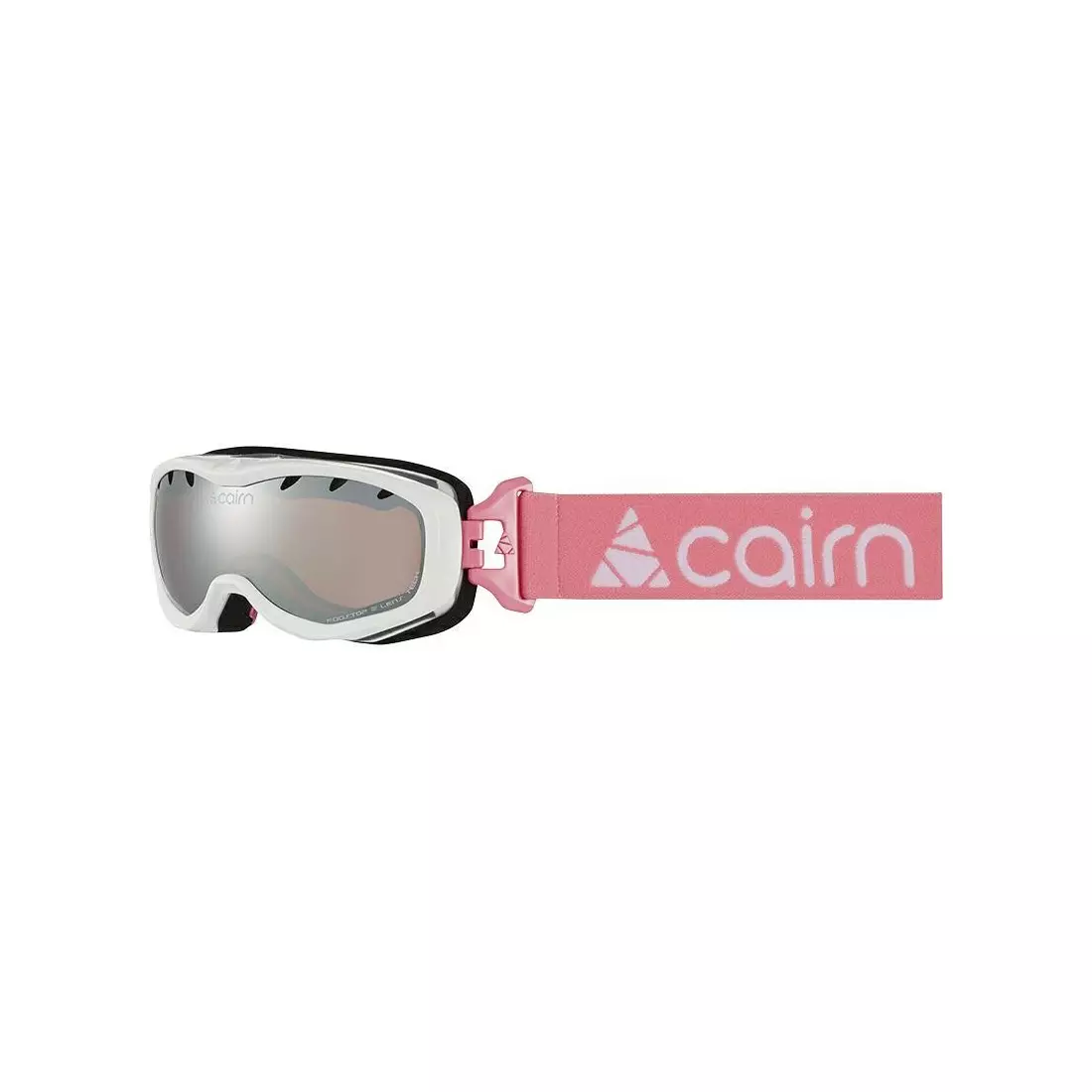 CAIRN detské lyžiarske/snowboardové okuliare RUSH SPX3000 Shiny White Candy Pink 