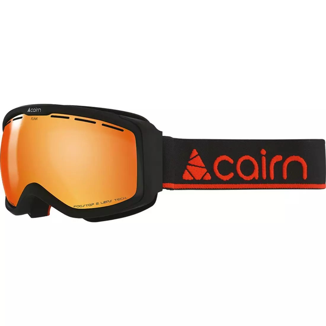 CAIRN juniorské lyžiarske/snowboardové okuliare FUNK OTG SPX3000 IUM Mat Black Orange 
