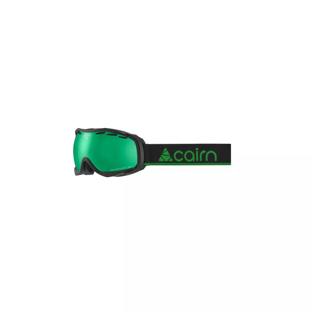 CAIRN lyžiarske/snowboardové okuliare ALPHA SPX3000 IUM Mat Black Green Mirror 