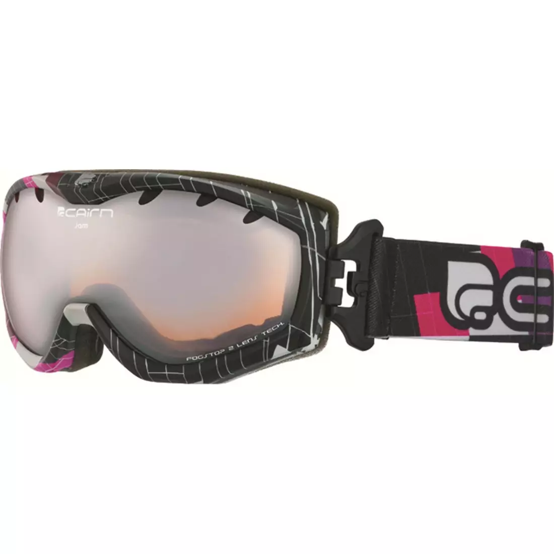 CAIRN lyžiarske/snowboardové okuliare JAM SPX3000 8897, black, 5805708897