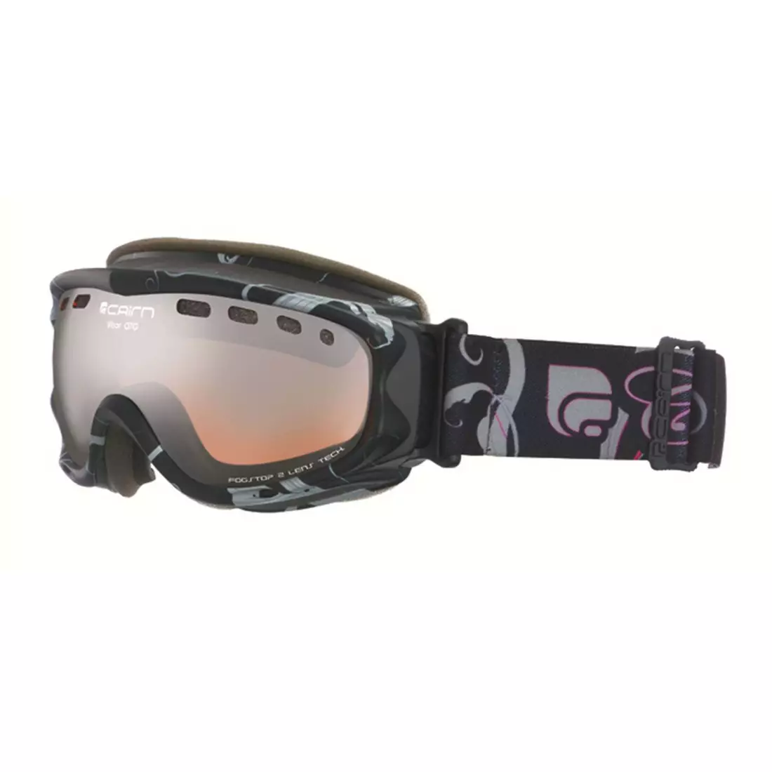 CAIRN lyžiarske / snowboardové okuliare VISOR OTG 8903, black-rose 5802818903