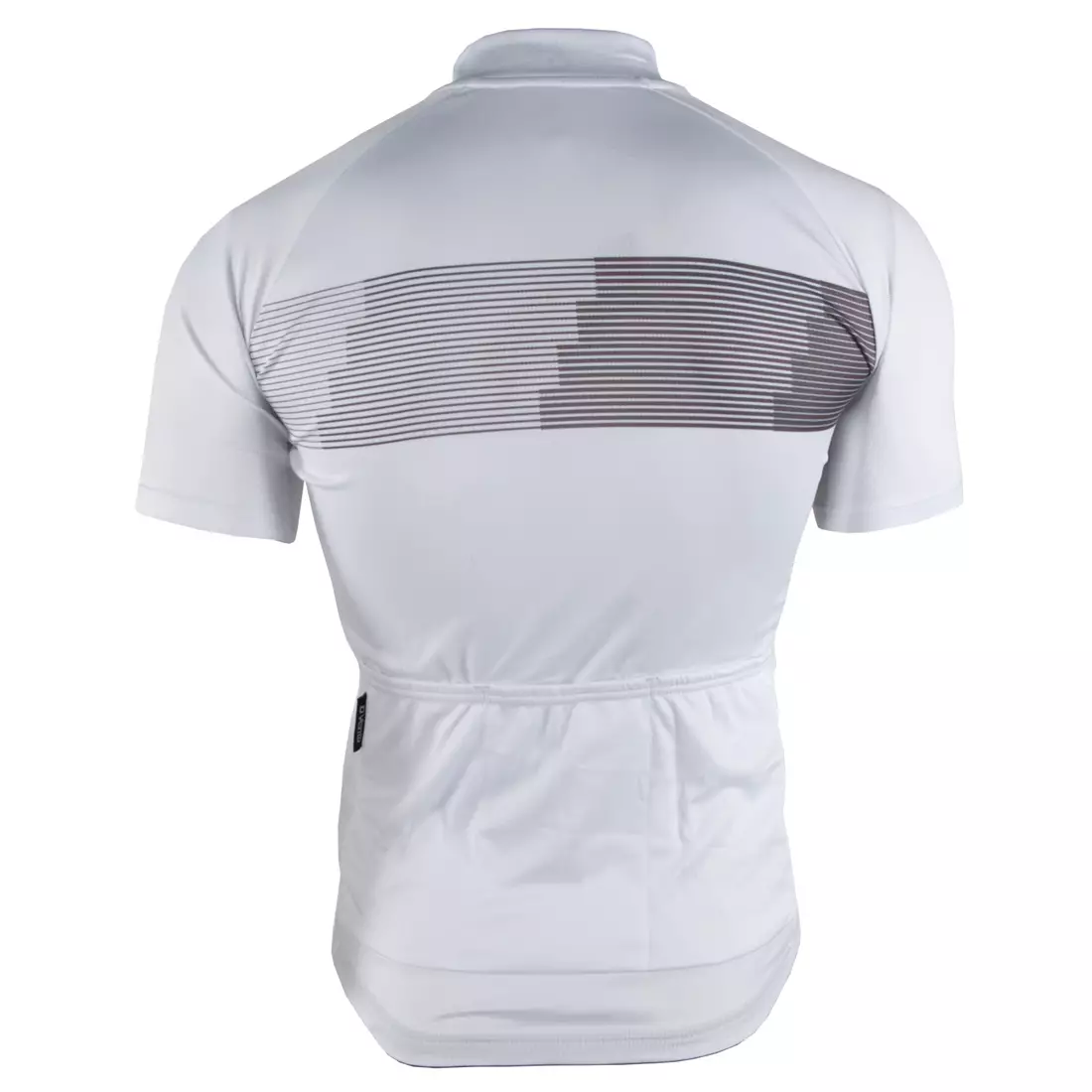 DEKO STYLE-0421 pánsky cyklistický dres s krátkym rukávom, biely