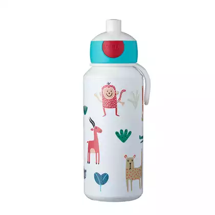 MEPAL POP-UP CAMPUS fľaša na vodu pre deti 400 ml Animal Friends