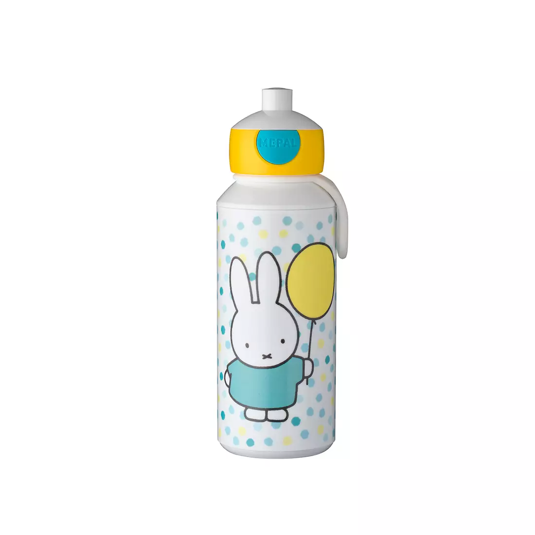 MEPAl CAMPUS POP-UP fľaša na vodu pre deti 400 ml, miffy konfety