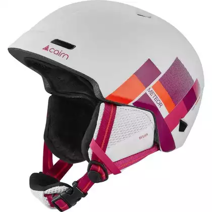 CAIRN zimná lyžiarska / snowboardová prilba METEOR white/pink