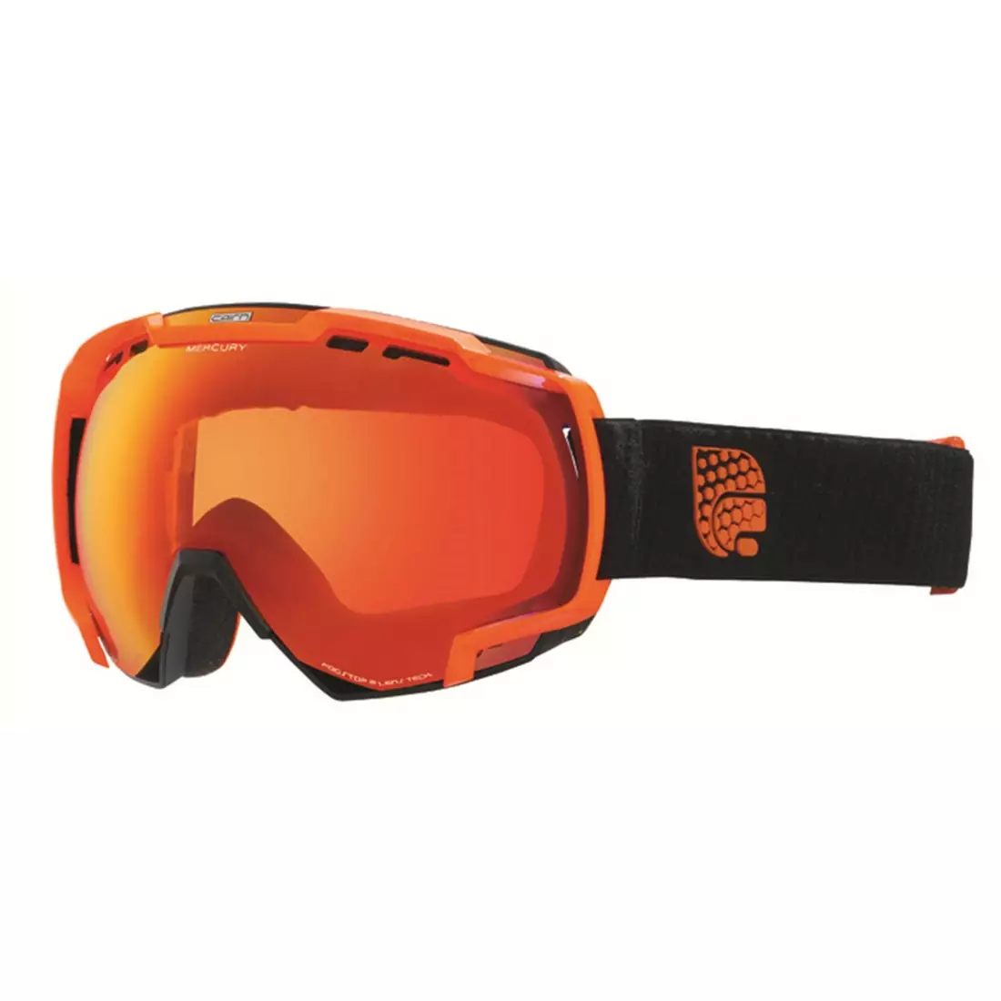 CAIRN lyžiarske/snowboardové okuliare MERCURY SPX3000 8210, black-orange, 5808418210
