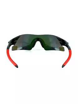 Rockbros 10025 Polarizované športové cyklistické okuliare, čierne a červené