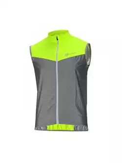 Rockbros ľahká pánska cyklistická / športová vesta, reflexná, fluor FGY1002