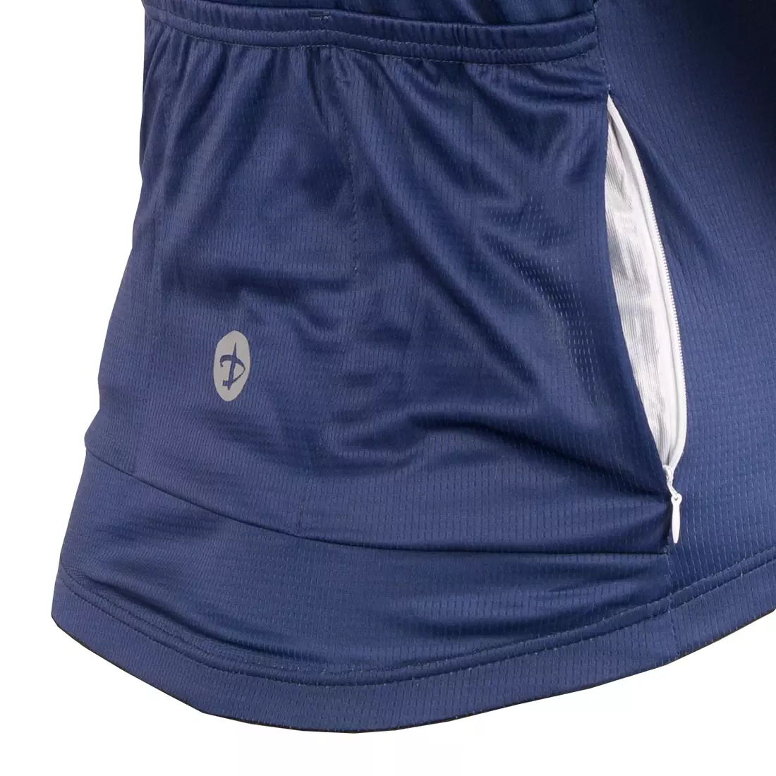 [Set] DEKO STYLE-0421 pánsky cyklistický dres s krátkym rukávom, námornícka modrá + DEKO POCKET pánske cyklistické kraťasy, čierna
