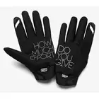 100% BRISKER Cold Weather Cyklistické rukavice, čierne / camo