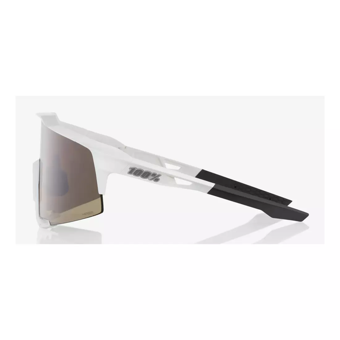 100% športové okuliare SPEEDCRAFT (HiPER Silver Mirror Lens) Matte White STO-61001-404-03