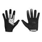 FORCE Cyklistické rukavice MTB POWER, čierna a šedá, 9056934
