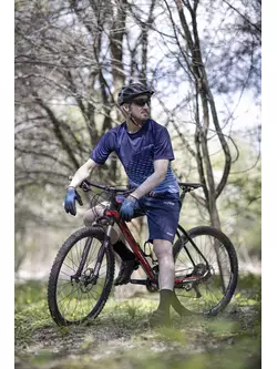 FORCE Cyklistické šortky s vyberateľnou vložkou BLADE MTB, Modrá 900319