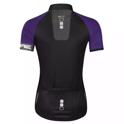 FORCE dámsky cyklistický dres SQUARE black/purple 90013431