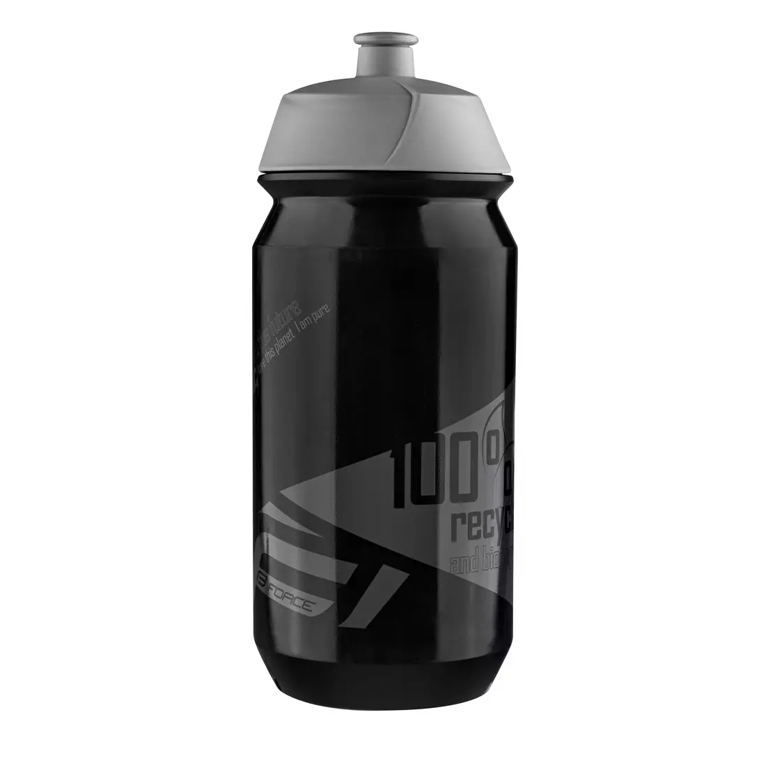 FORCE cyklistická fľaša na vodu BIO 500ml black/grey 25561