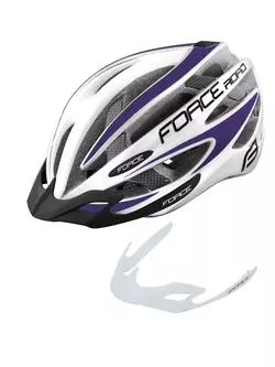FORCE cyklistická prilba ROAD white/purple 9026195