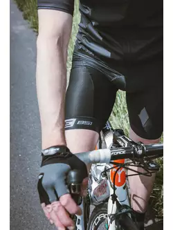 FORCE cyklistické nohavice s náprsenkou B51, čierna 900279