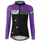 FORCE dámsky cyklistický dres SQUARE LADY black/purple 9001433