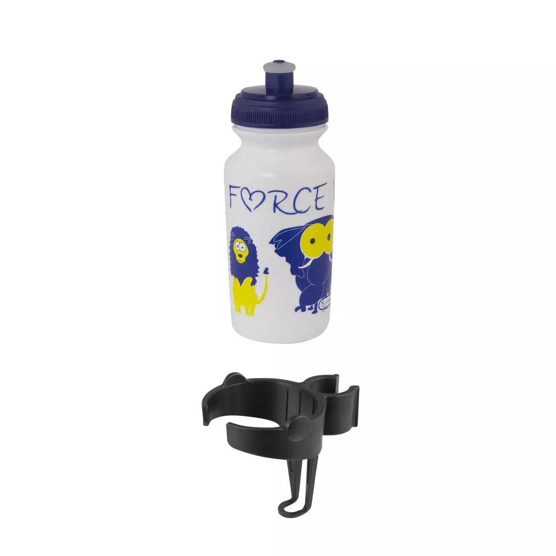 FORCE detská fľaša na vodu s rúčkou ZOO 0,3L white 25091