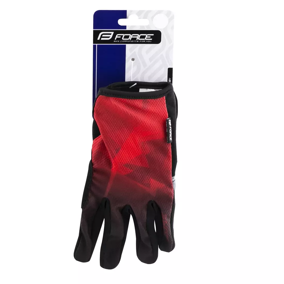 FORCE unisex cyklistické rukavice MTB CORE red 9057294