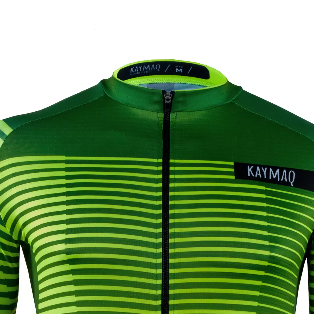 KAYMAQ M66 RACE pánsky cyklistický dres s krátkym rukávom, zelená