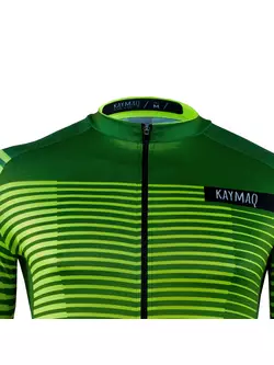 KAYMAQ M66 RACE pánsky cyklistický dres s krátkym rukávom, zelená