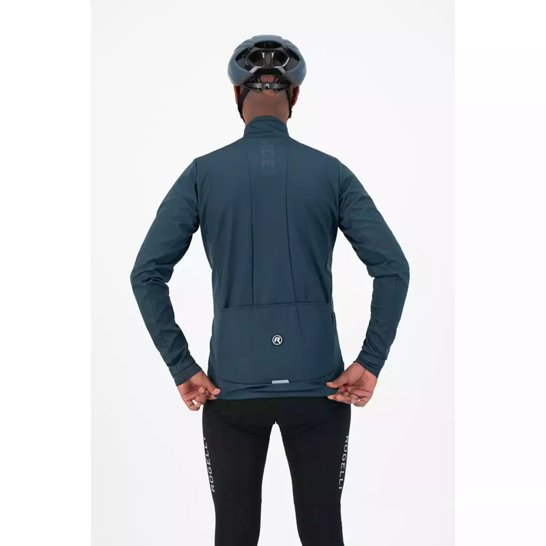 Rogelli Pánska cyklistická bunda, Softshell, ESSENTIAL Modrá, ROG351030