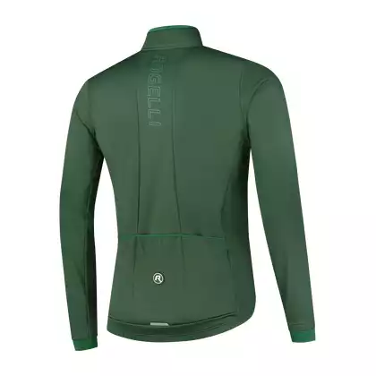 Rogelli Pánska cyklistická bunda, Softshell, ESSENTIAL zelená, ROG351028