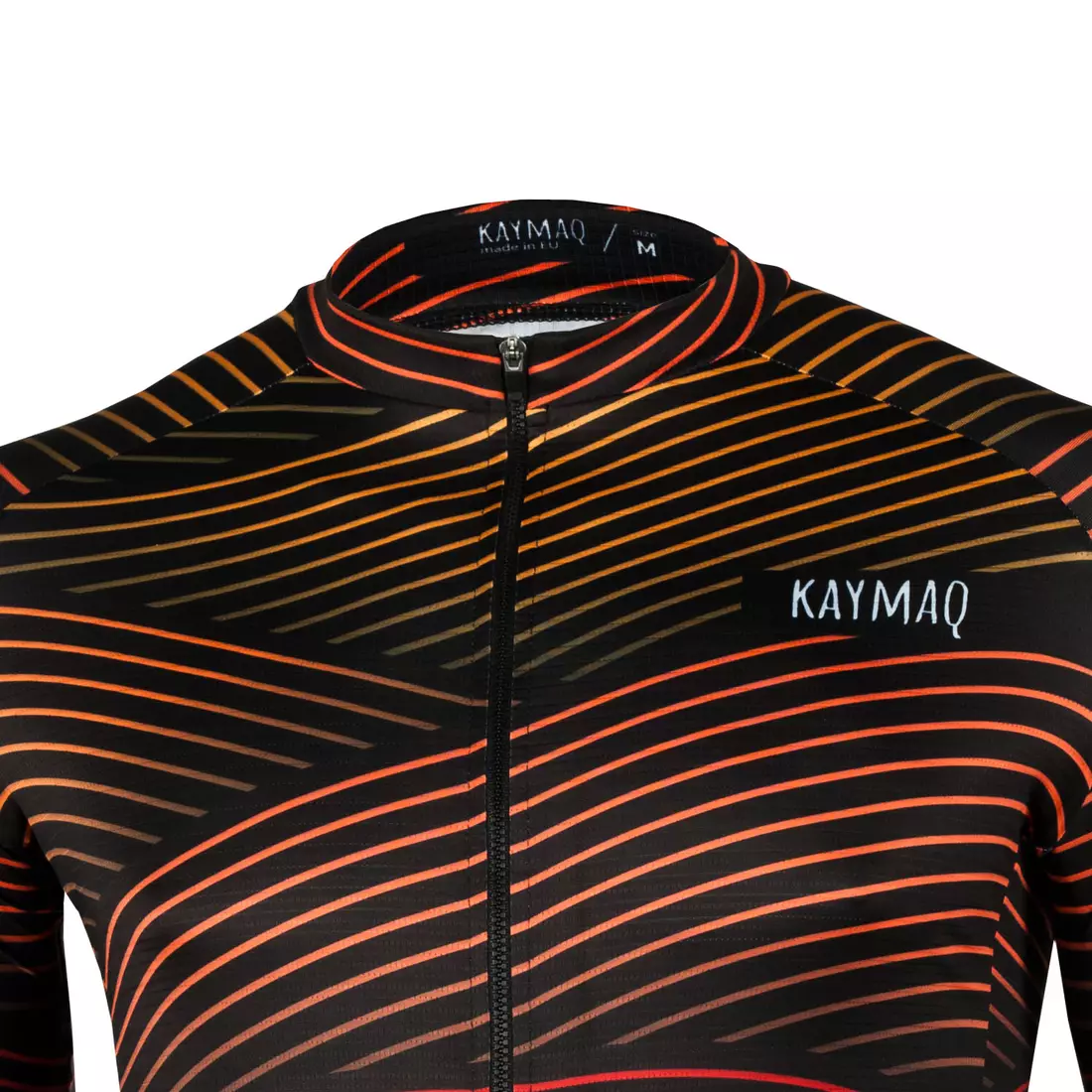 [Set] KAYMAQ M52 RACE pánsky cyklistický dres s krátkym rukávom + KAYMAQ DESIGN KYB-0012 pánske cyklistické kraťasy so trakmi, farba: čierna