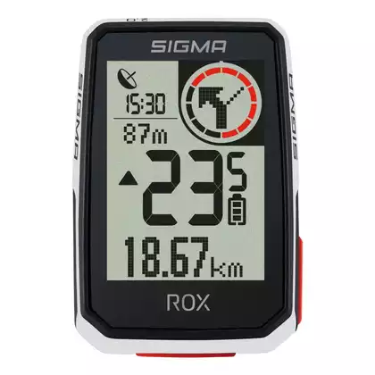 Sigma počítadlo bicyklov ROX 2.0, biely, X1051
