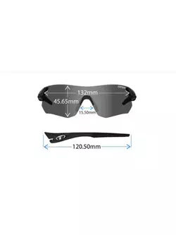 TIFOSI fotochromatické športové okuliare TSALI FOTOTEC (Clarion Red Fototec) matte black TFI-1640300130