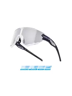 FORCE Fotochromatické športové okuliare CREED, modrá a biela 91186