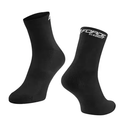 FORCE Cyklistické / športové ponožky ELEGANT, čierna, 9009135