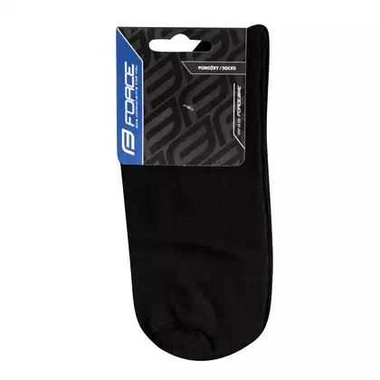 FORCE Cyklistické / športové ponožky, dlhé ELEGANT, čierna, 9009139