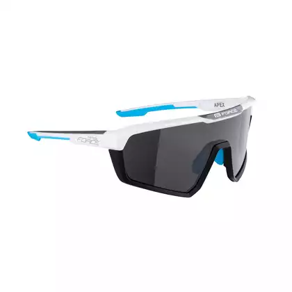 FORCE okuliare na cyklistiku / šport APEX, biela a sivá, 910891
