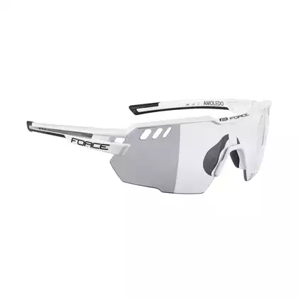 FORCE športové okuliare AMOLEDO, biele fotochromatické šošovky 910872