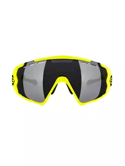 FORCE okuliare na cyklistiku / šport OMBRO laser lens fluo mat 91141