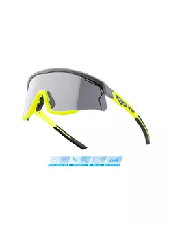 FORCE okuliare na cyklistiku / šport SONIC, fotochromatické, šedá-fluo, 910958