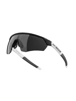 FORCE slnečné okuliare ENIGMA, čiernobiele matné, čierne sklá 91162