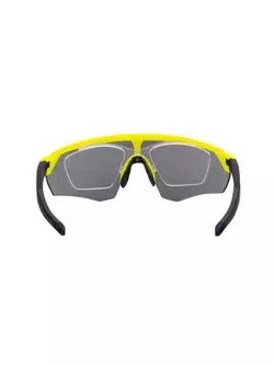 FORCE slnečné okuliare ENIGMA, fluo-čierne matné, čierne sklá 91172